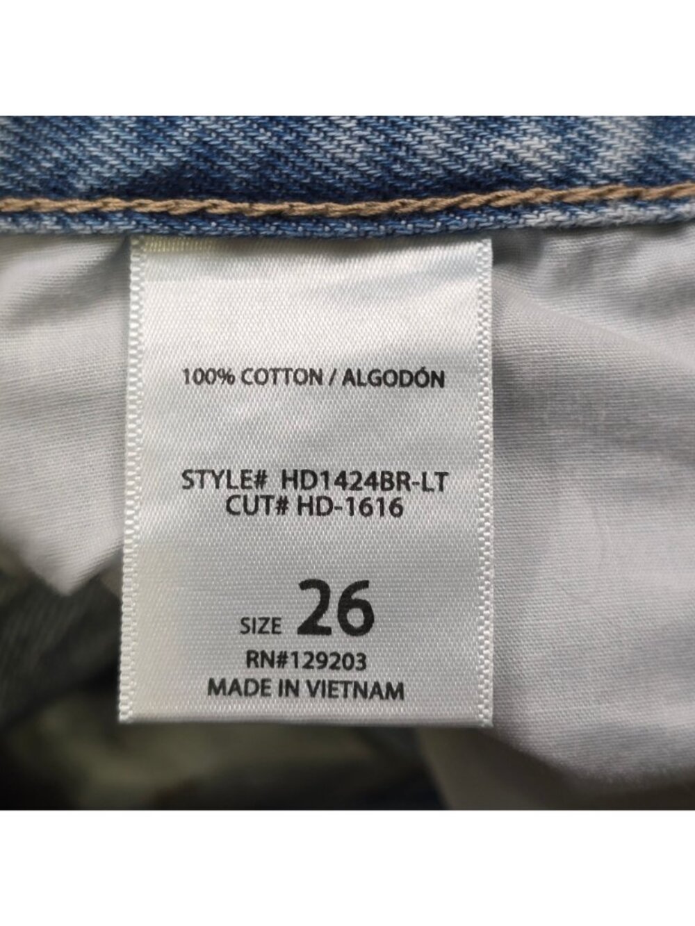 Hidden Los Angeles Jeans Size 26 Light Wash Distressed Denim Straight Leg - Picture 3 of 8